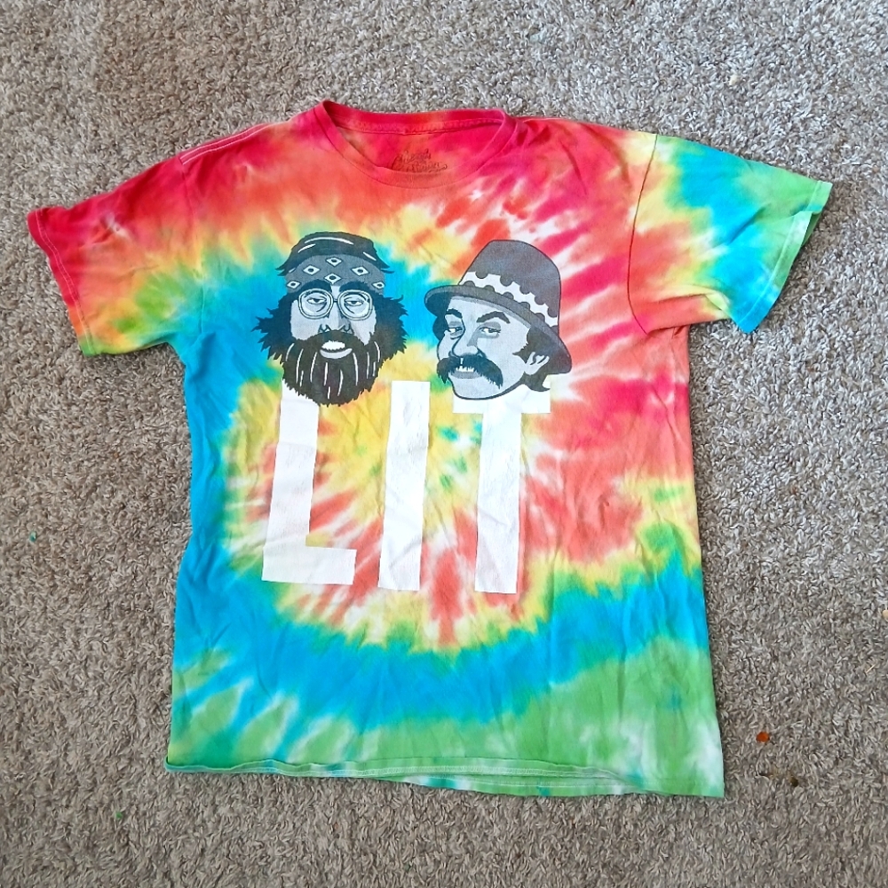 Cheech And Chong Tye Dye Graphic Top